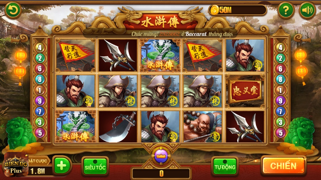 Slot game Thủy Hử nhận được nhiều sự quan tâm của cược thủ